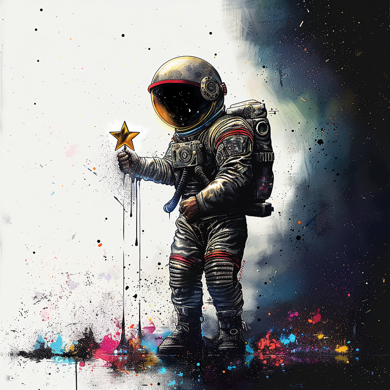 DIGITAL DOWNLOAD FILE- Astronauts- Graffiti