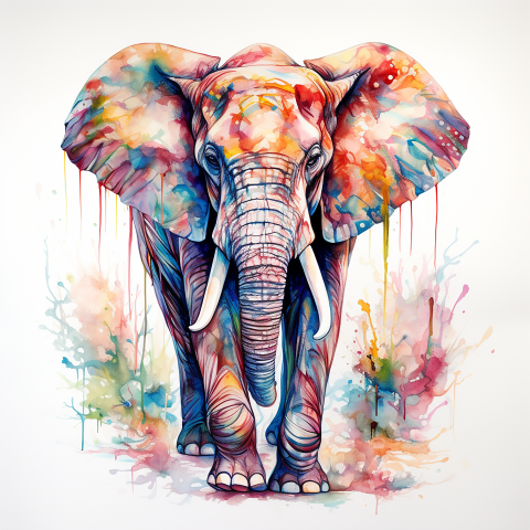 DIGITAL DOWNLOAD FILE- Watercolor Animals