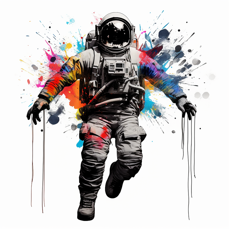 DIGITAL DOWNLOAD FILE- Astronauts- Graffiti