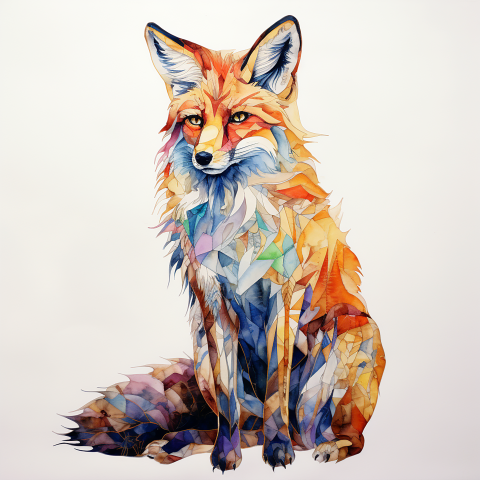 DIGITAL DOWNLOAD FILE- Watercolor Animals