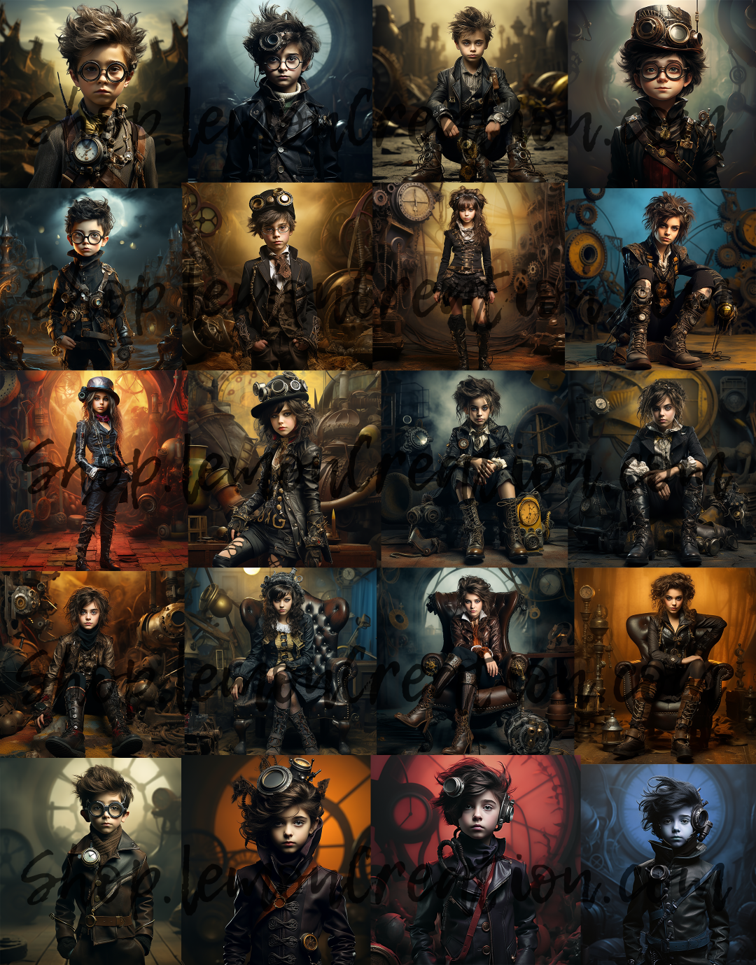 DIGITAL DOWNLOAD FILE- Steampunk Teens