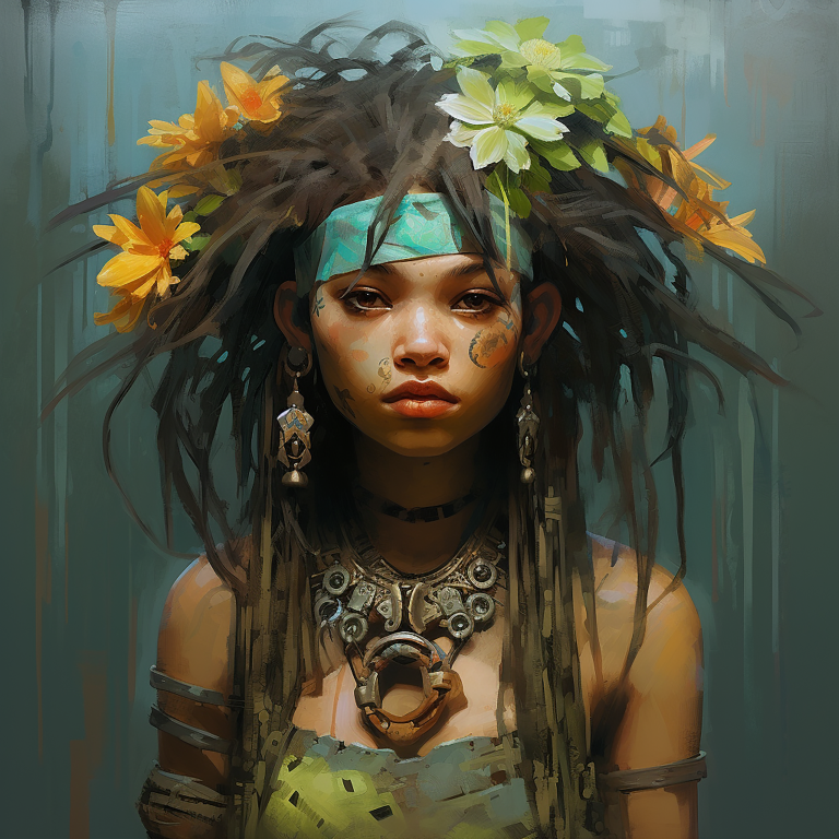 DIGITAL DOWNLOAD FILE- Steampunk Flower Girls