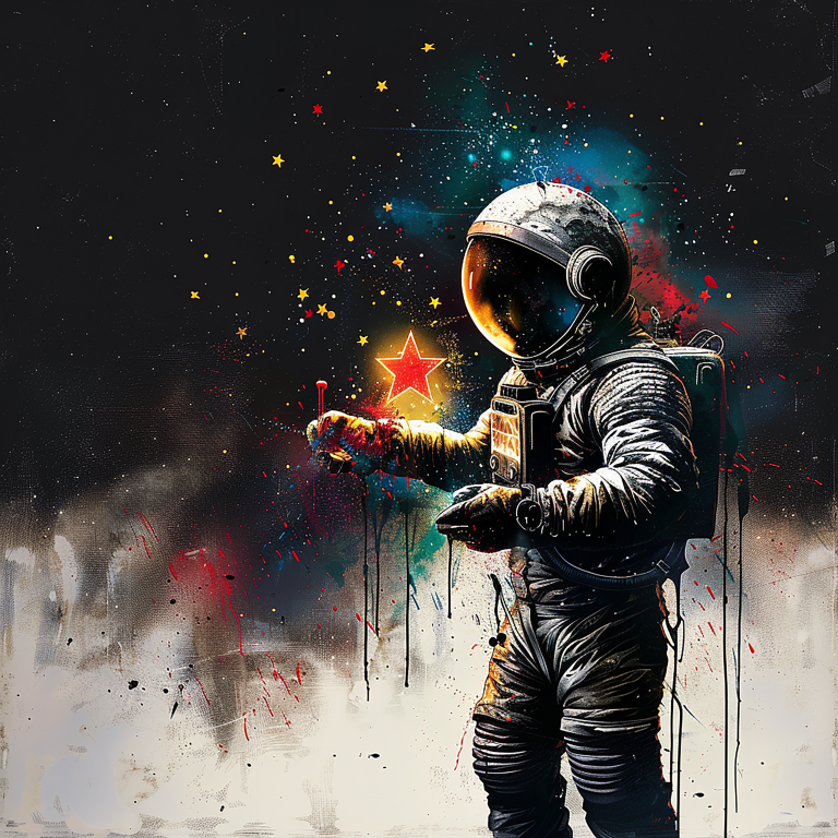 DIGITAL DOWNLOAD FILE- Astronauts- Graffiti