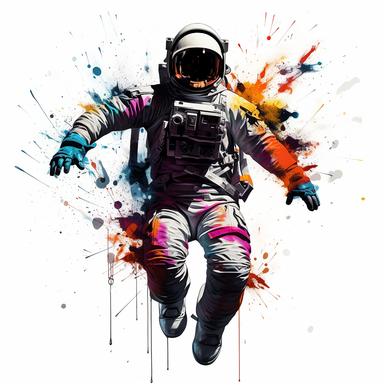 DIGITAL DOWNLOAD FILE- Astronauts- Graffiti