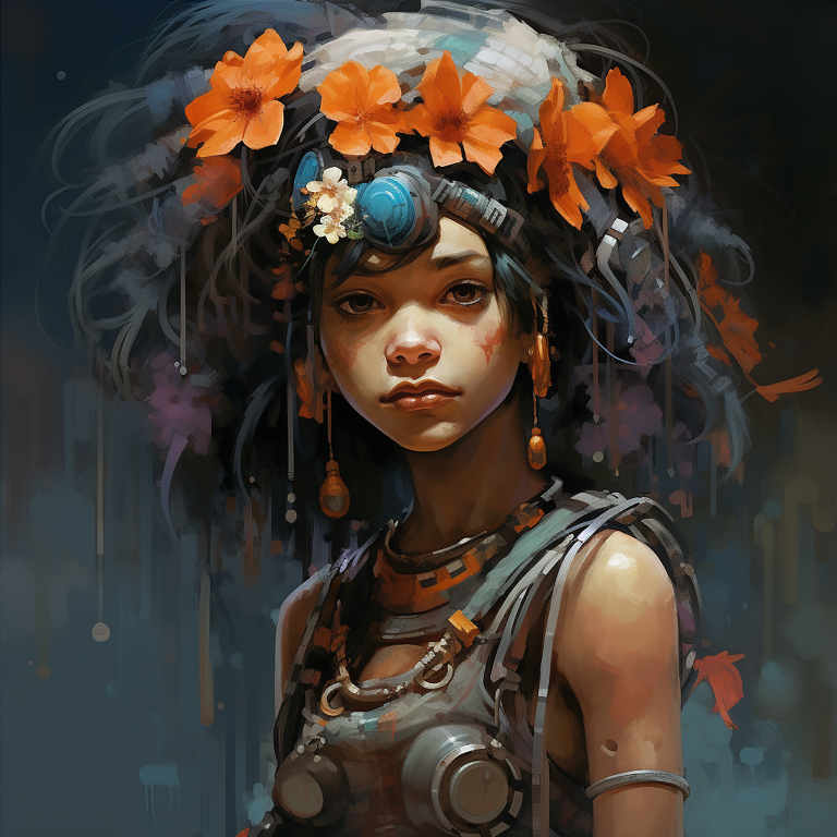 DIGITAL DOWNLOAD FILE- Steampunk Flower Girls