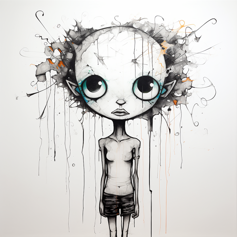 DIGITAL DOWNLOAD FILE- Black and White Weirdos