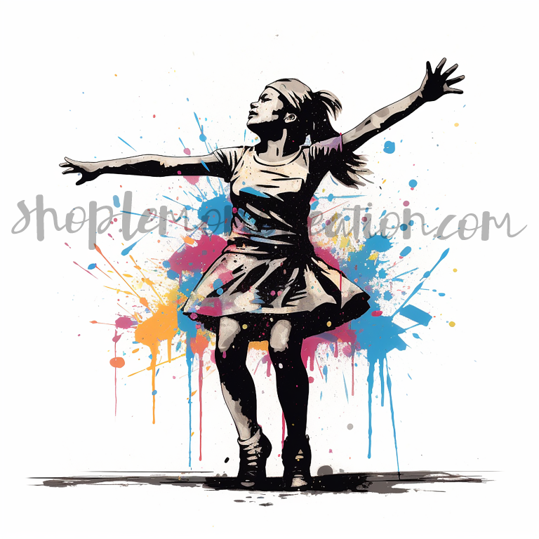 DIGITAL DOWNLOAD FILE- Rainbow Graffitti Robots and Else