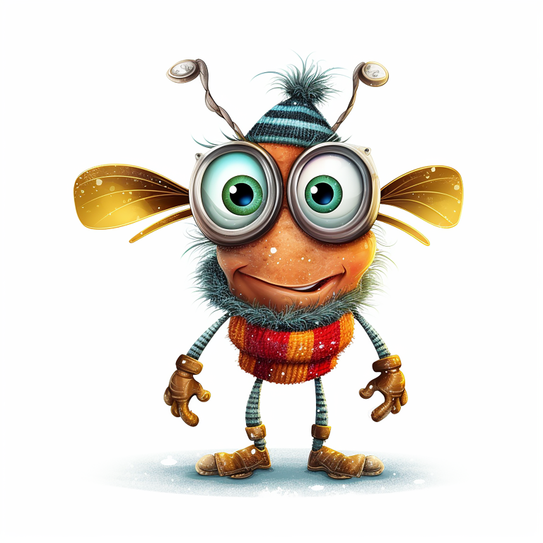 DIGITAL DOWNLOAD FILE- Super Cute Winter bugs