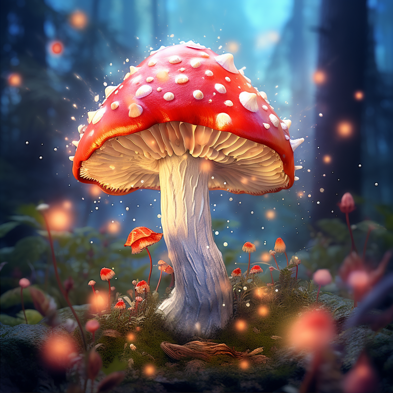 DIGITAL DOWNLOAD FILE- Whimsical Mushrooms