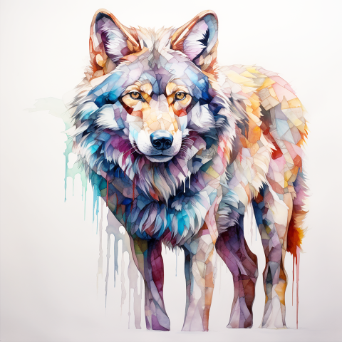 DIGITAL DOWNLOAD FILE- Watercolor Animals