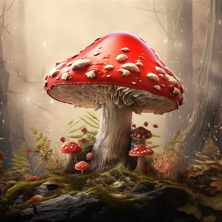 DIGITAL DOWNLOAD FILE- Whimsical Mushrooms