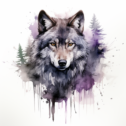 DIGITAL DOWNLOAD FILE- Watercolor Animals