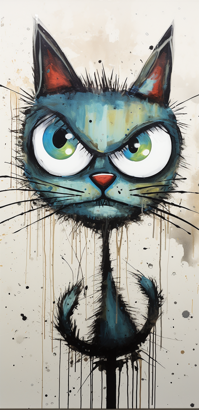 DIGITAL DOWNLOAD FILE- Very Weird Cats