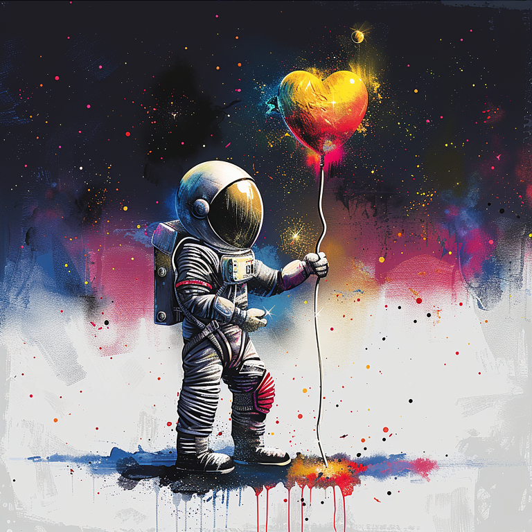 DIGITAL DOWNLOAD FILE- Astronauts- Graffiti