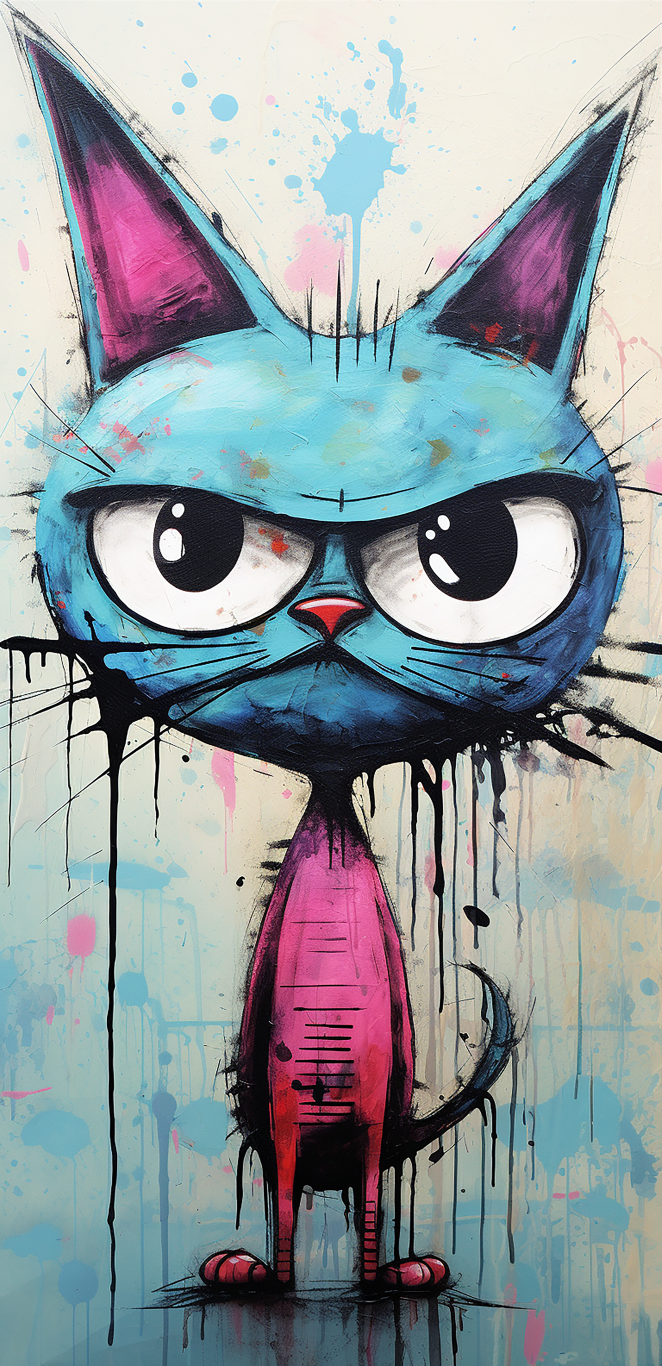 DIGITAL DOWNLOAD FILE- Very Weird Cats