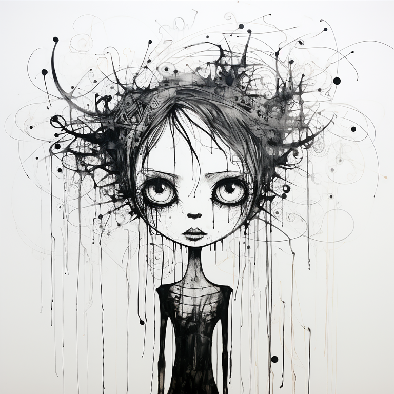 DIGITAL DOWNLOAD FILE- Black and White Weirdos