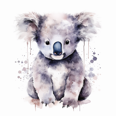 DIGITAL DOWNLOAD FILE- Watercolor Animals