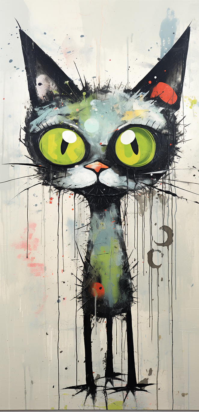 DIGITAL DOWNLOAD FILE- Very Weird Cats