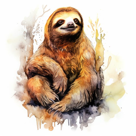 DIGITAL DOWNLOAD FILE- Watercolor Animals