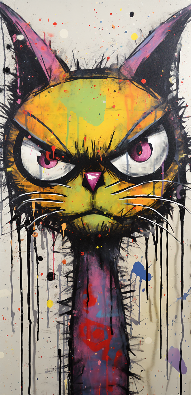 DIGITAL DOWNLOAD FILE- Very Weird Cats