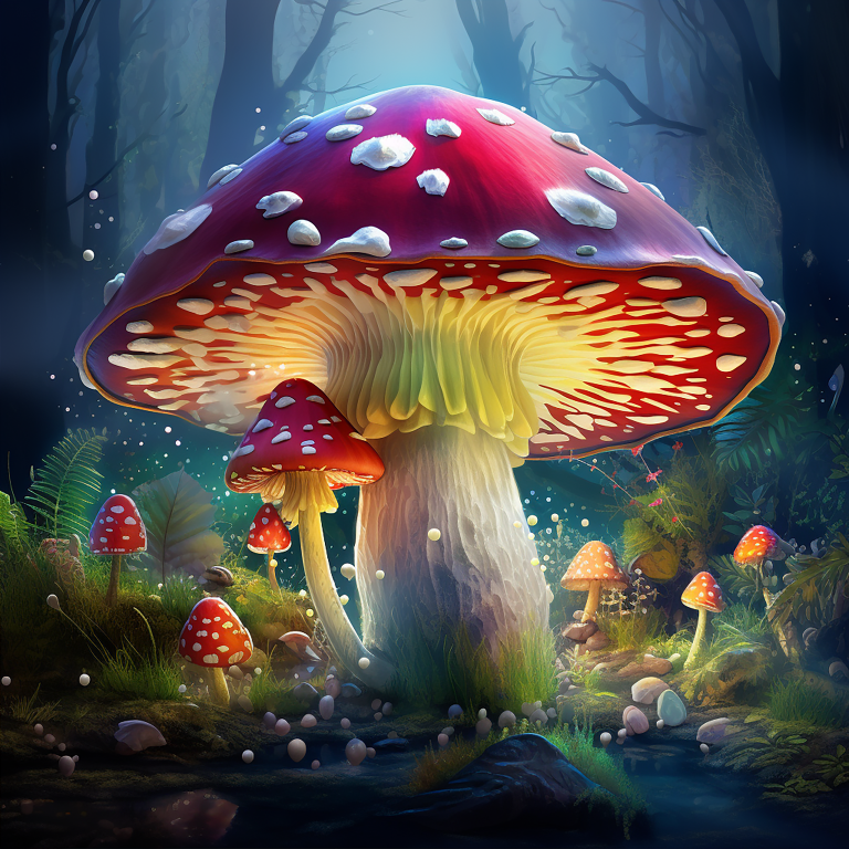 DIGITAL DOWNLOAD FILE- Whimsical Mushrooms