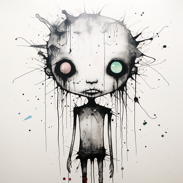 DIGITAL DOWNLOAD FILE- Black and White Weirdos