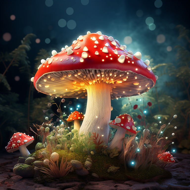 DIGITAL DOWNLOAD FILE- Whimsical Mushrooms