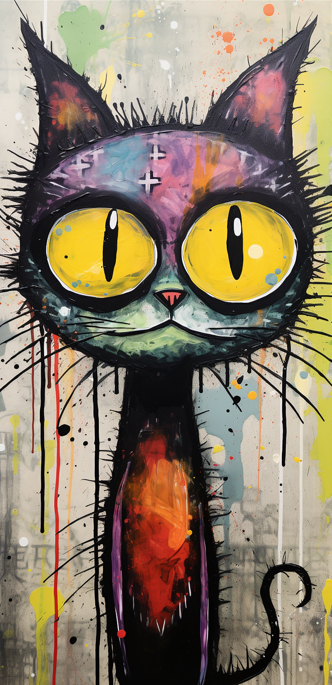 DIGITAL DOWNLOAD FILE- Very Weird Cats