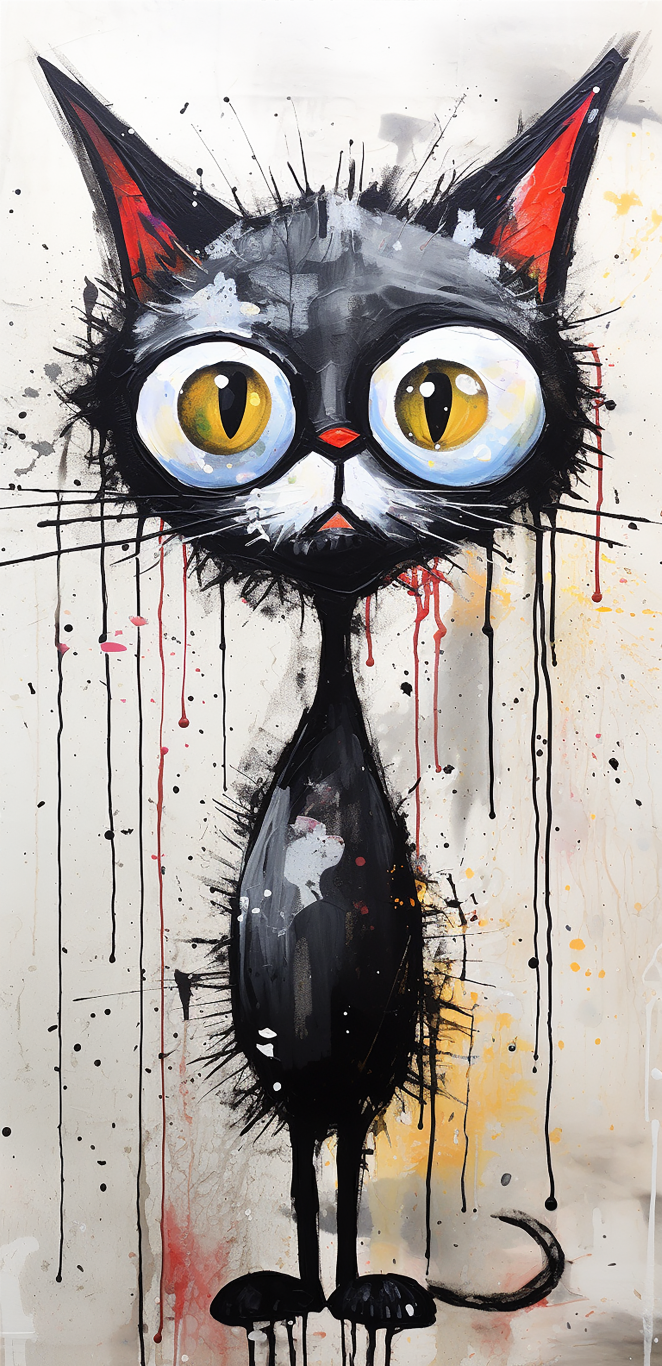 DIGITAL DOWNLOAD FILE- Very Weird Cats