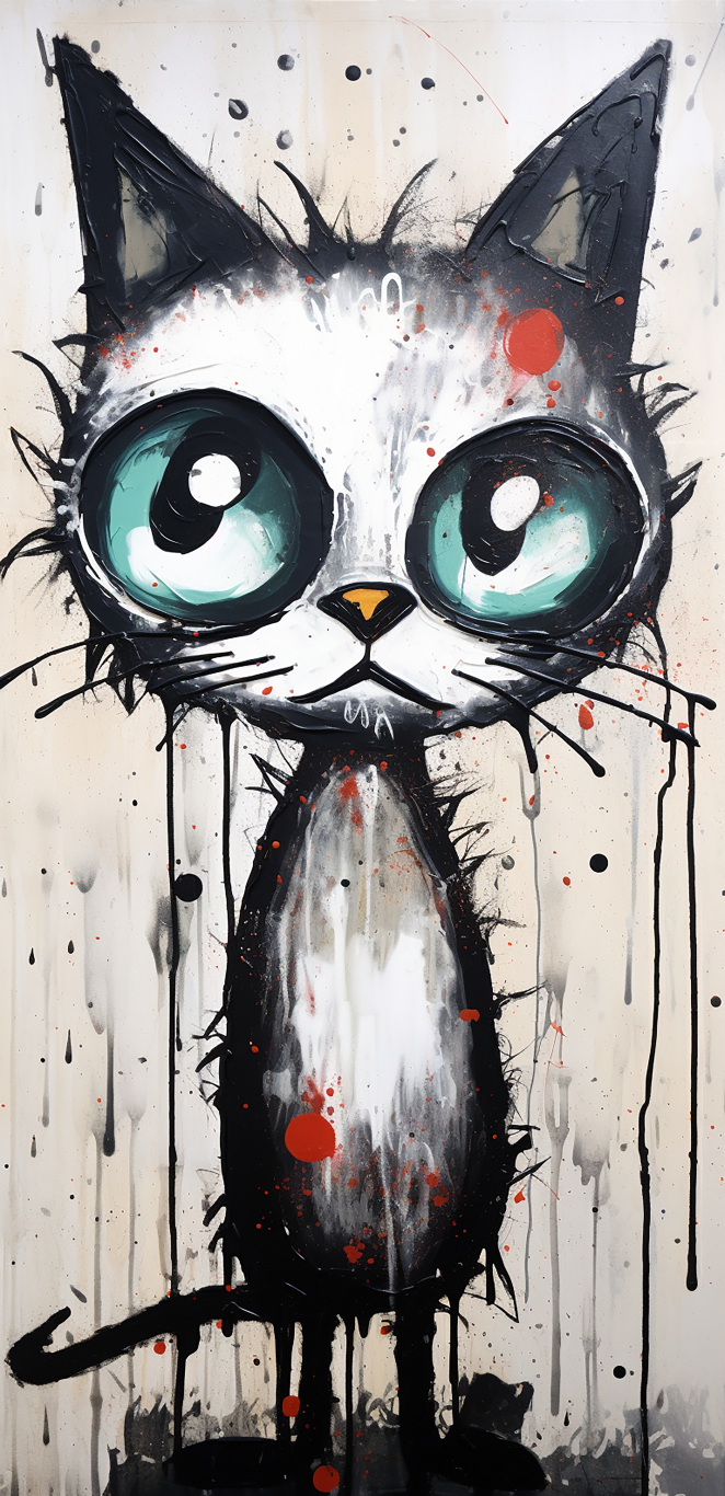 DIGITAL DOWNLOAD FILE- Very Weird Cats