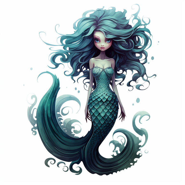 DIGITAL DOWNLOAD FILE- Whimsical Mermaids