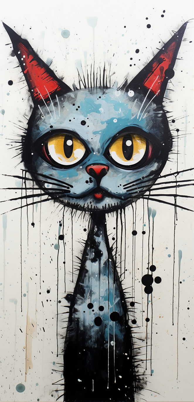 DIGITAL DOWNLOAD FILE- Very Weird Cats