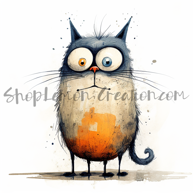 DIGITAL DOWNLOAD FILE- Crazy Cats