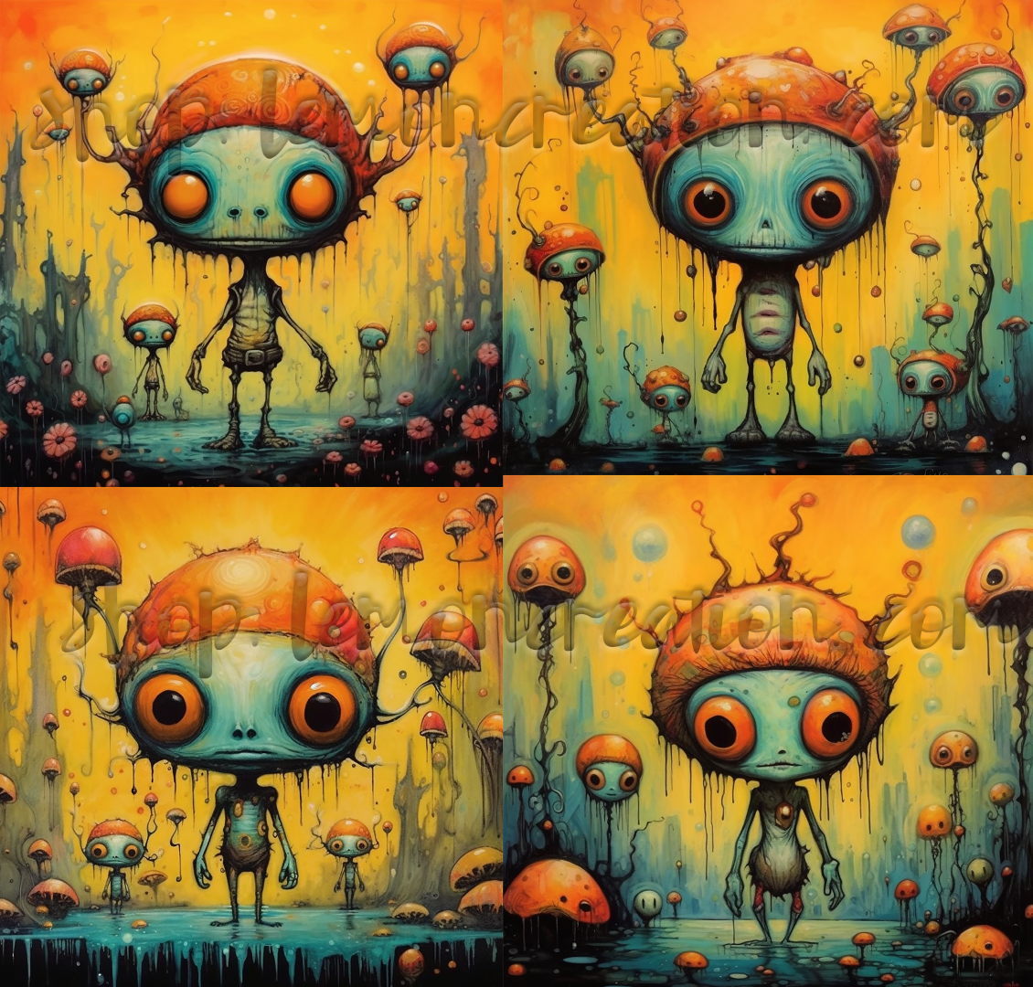 DIGITAL DOWNLOAD FILE-Weird Aliens