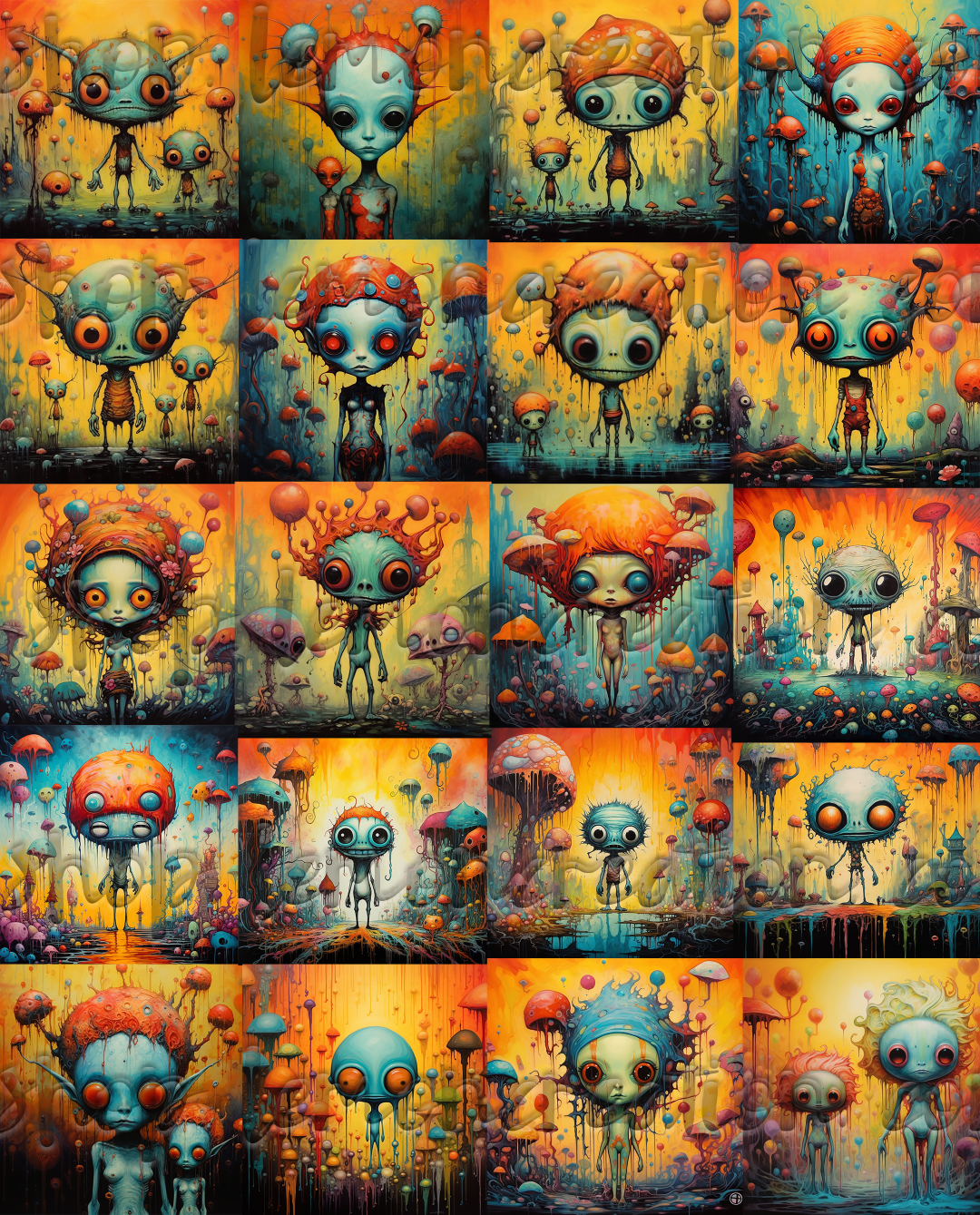 DIGITAL DOWNLOAD FILE-Weird Aliens