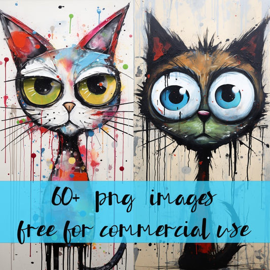 DIGITAL DOWNLOAD FILE- Very Weird Cats