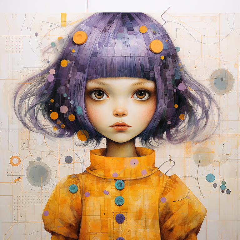 DIGITAL DOWNLOAD FILE- Whimsical Girls/ Innocent Dolls