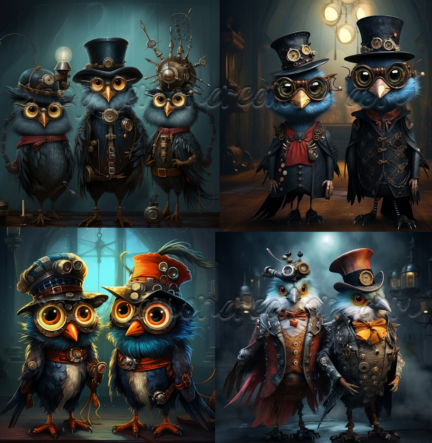 DIGITAL DOWNLOAD FILE- Whimsical Creatures