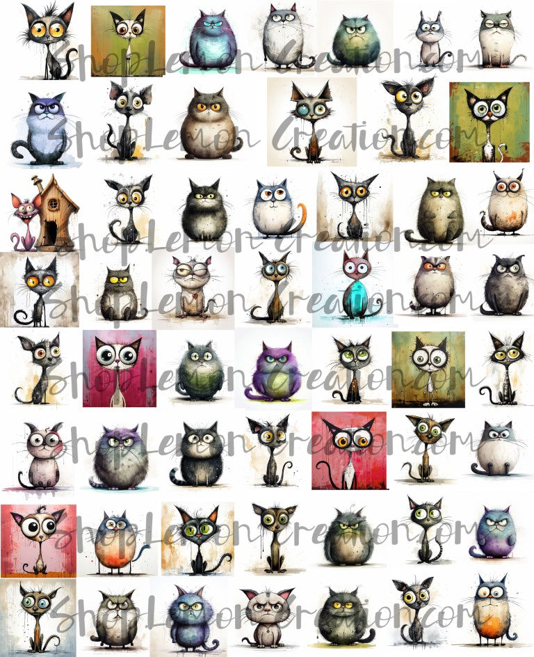 DIGITAL DOWNLOAD FILE- Crazy Cats