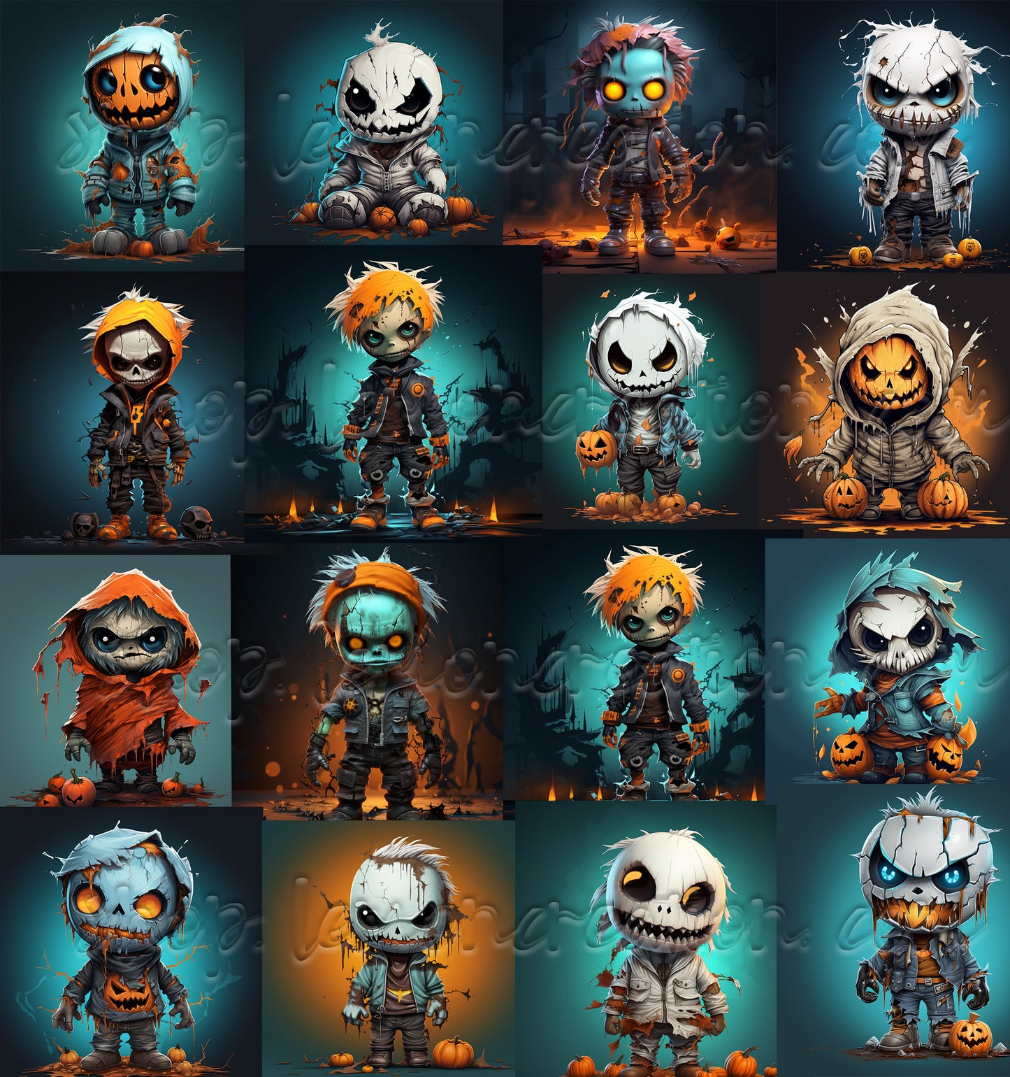 DIGITAL DOWNLOAD FILE- Halloween Weirdos