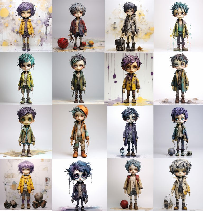 DIGITAL DOWNLOAD FILE- Weird Whimsical Boys