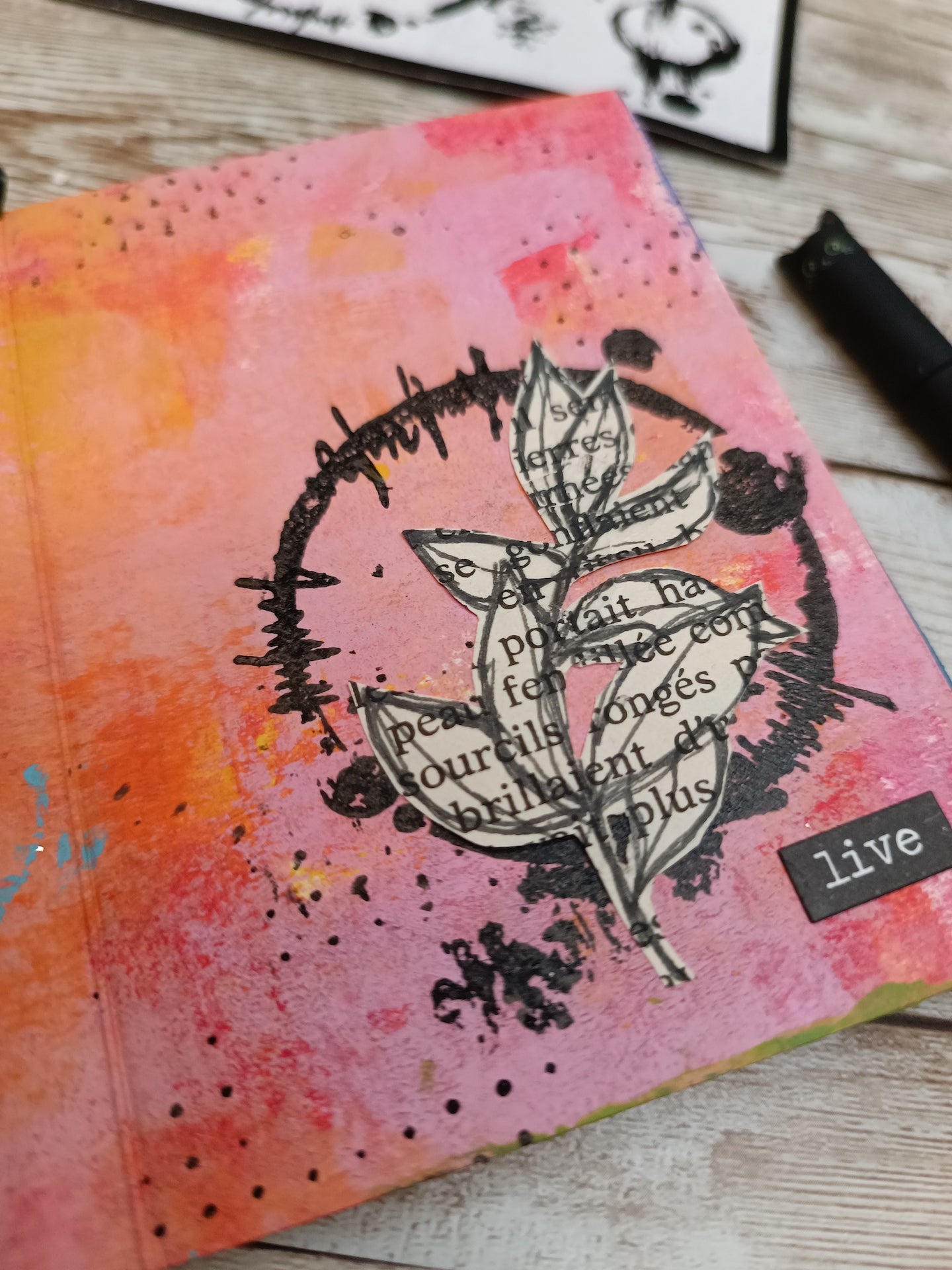 Set of photopolymer  stamps- ROUND & ROUND