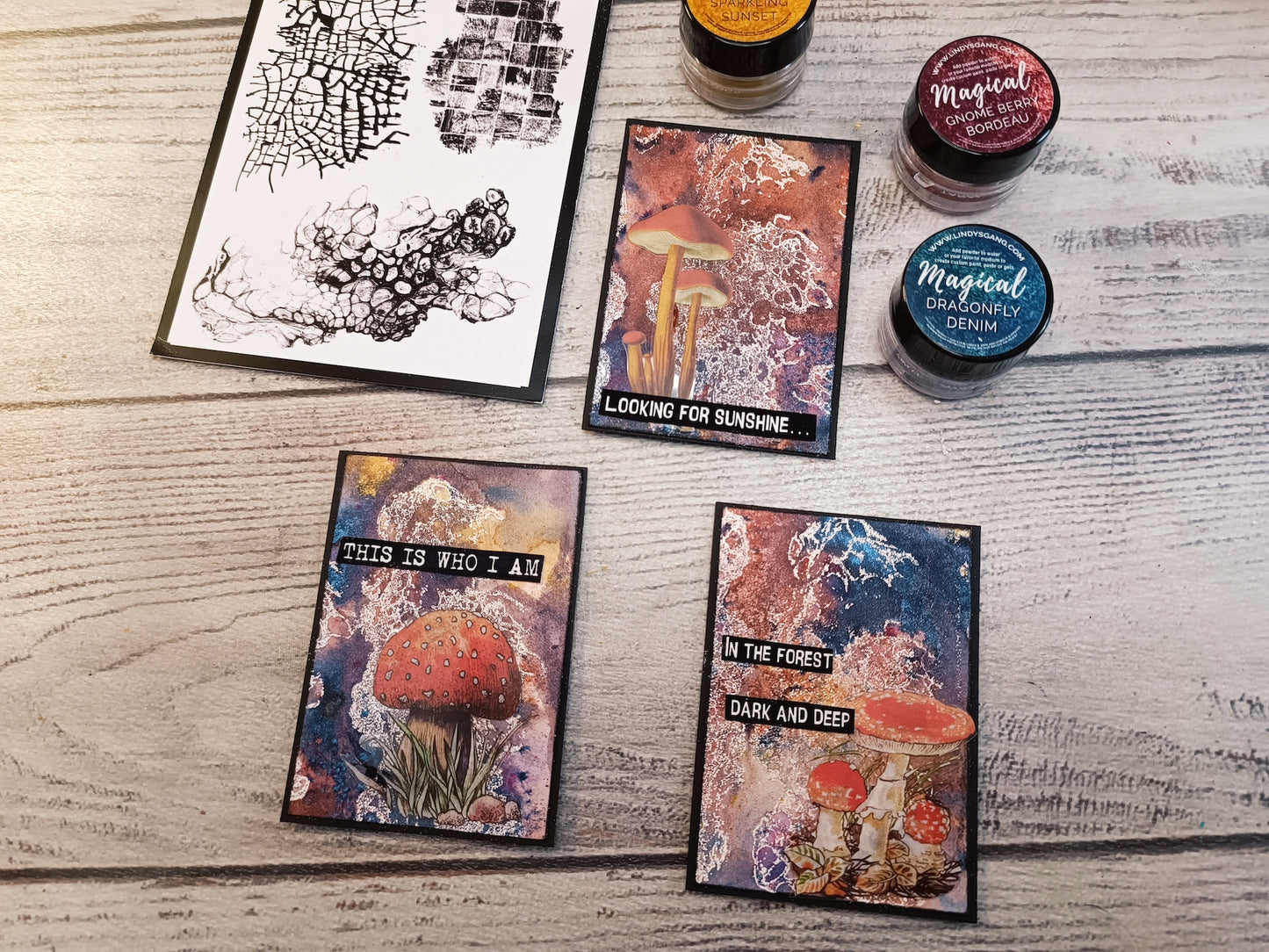 Set of photopolymer stamps- IN THE BACKGROUND