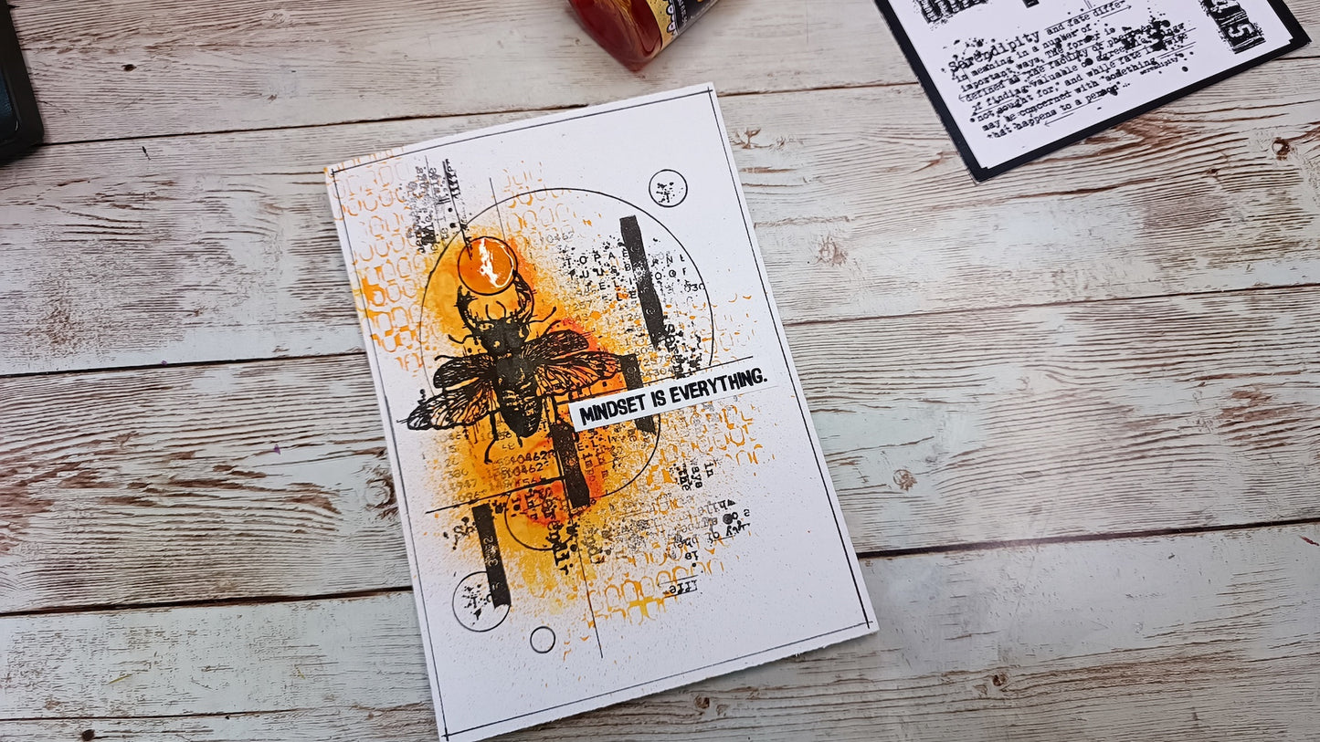 Set of photopolymer stamps- YOU BUG ME