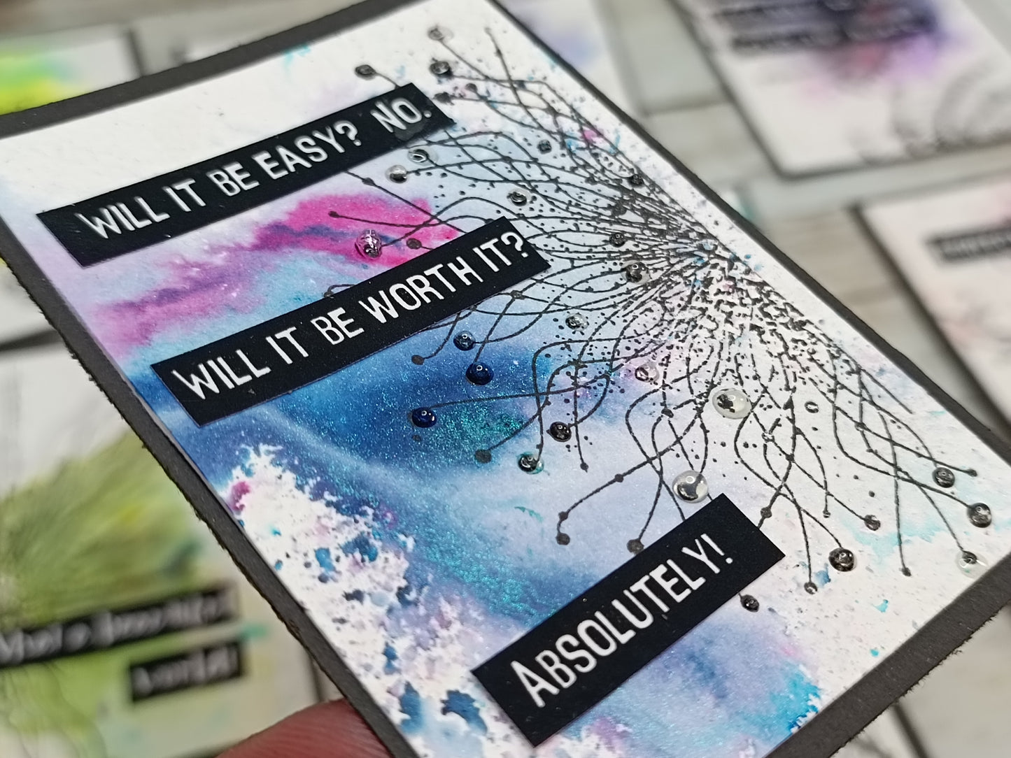 Set of photopolymer stamps- COSMIC MESS