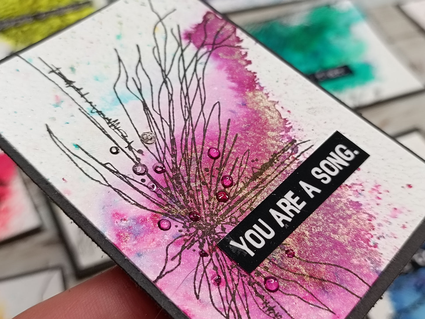 Set of photopolymer stamps- COSMIC MESS