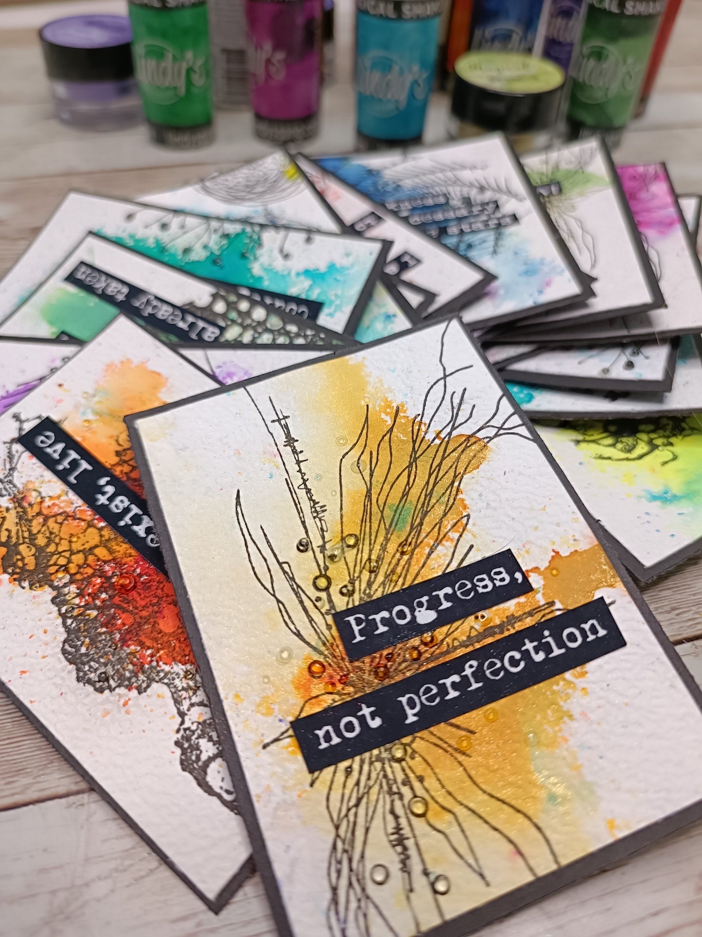 Set of photopolymer stamps- COSMIC MESS