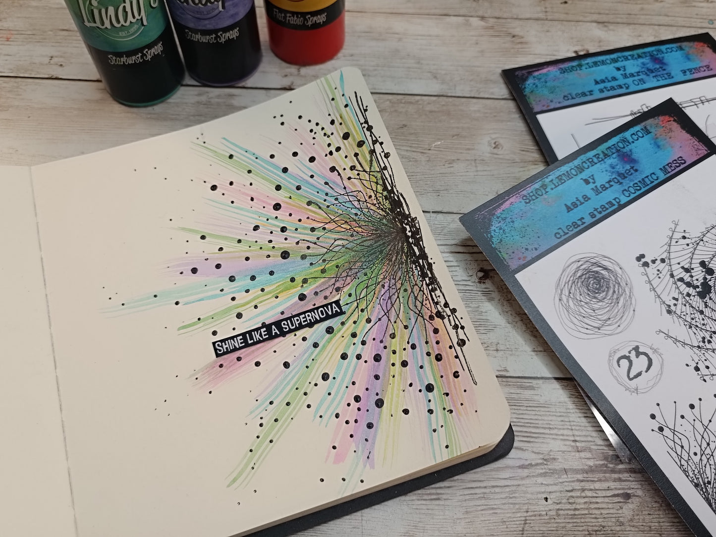 Set of photopolymer stamps- COSMIC MESS