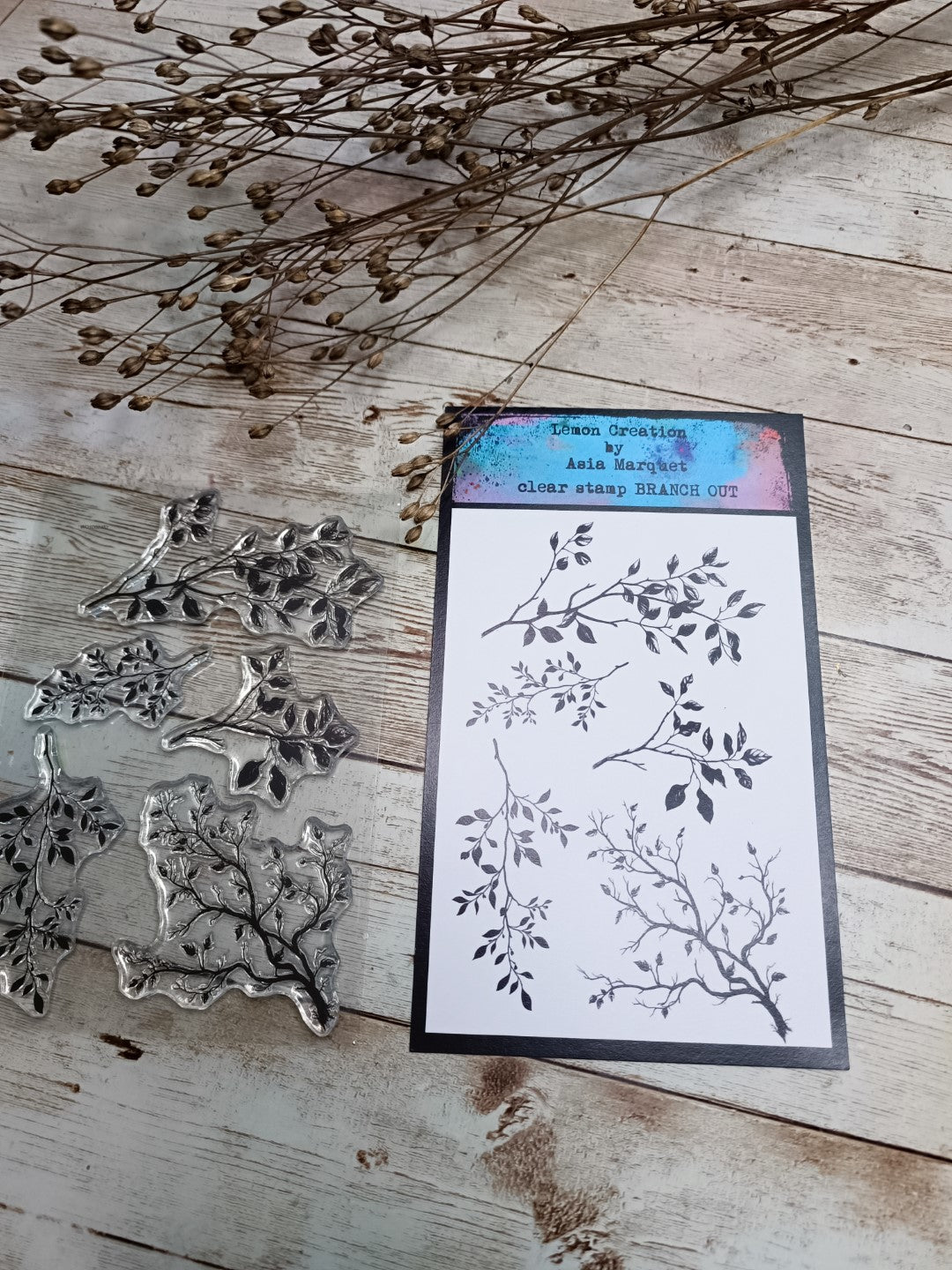 Set of photopolymer stamps- BRANCH OUT