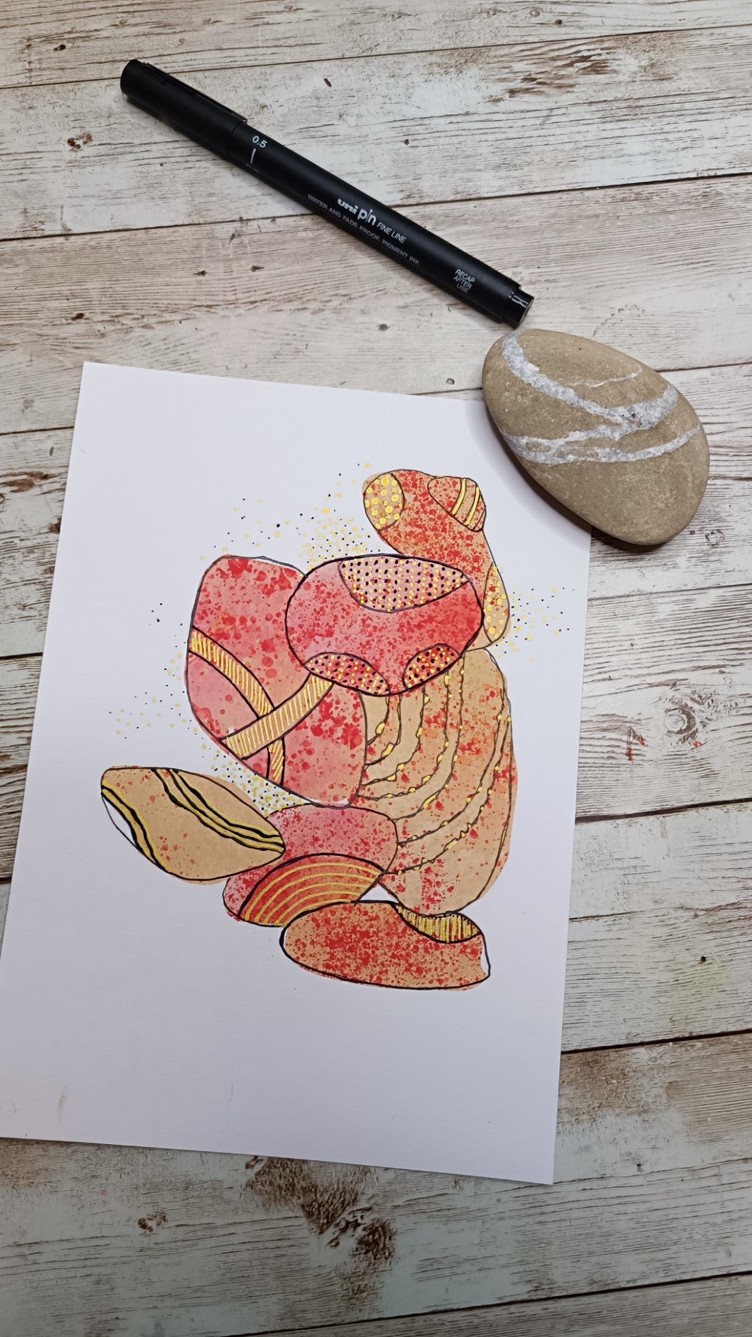 Digital Download File- Reversed Colouring Book- LEARN THE DOODLE